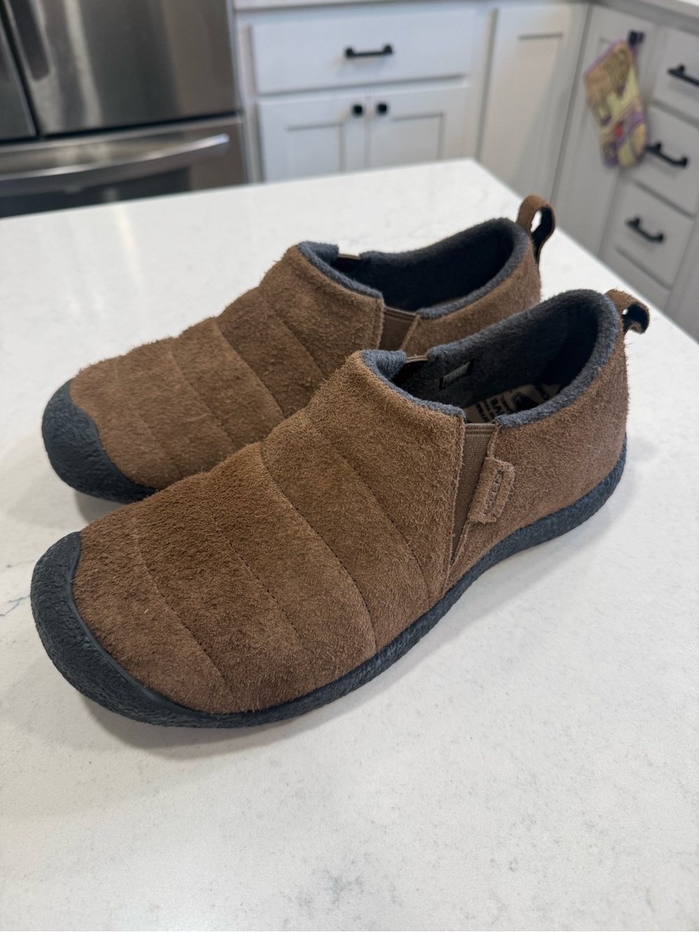 KEEN Men’s Brown Suede Slip-On Casual Shoes Round Toe US 10.5 EU 44 UK 9.5